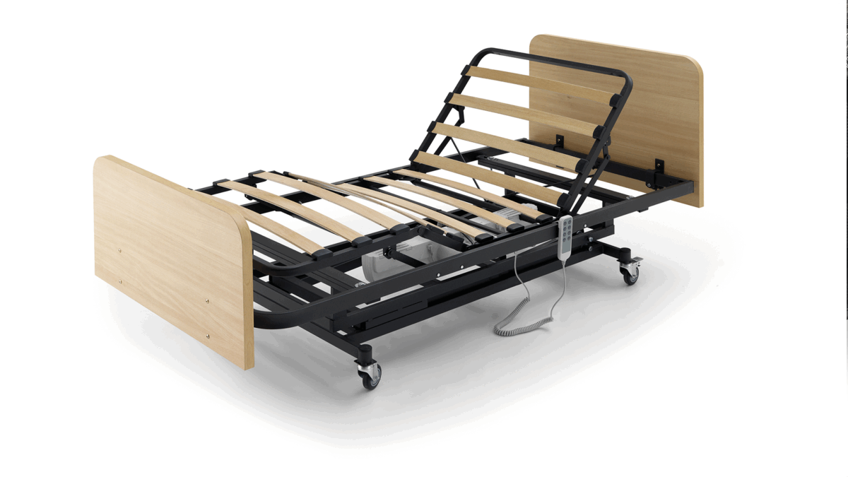 Cama Geriátrica Con Carro Elevador + Cabecero (90x190) - Imagen 2